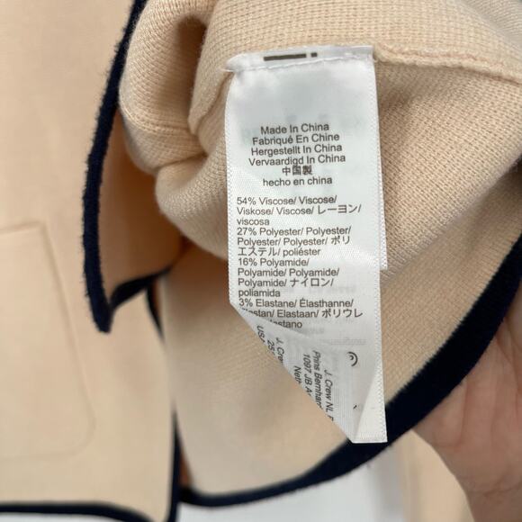 J Crew Tipped sweater blazer BS976 Women's Size XL - Picture 9 of 13